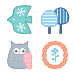 Nordic style! Fluffy emojis