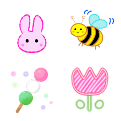 Cute pastel flowers EMOJI