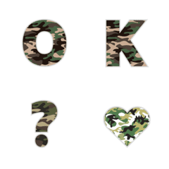 Contrast Camouflage letters & Symbols