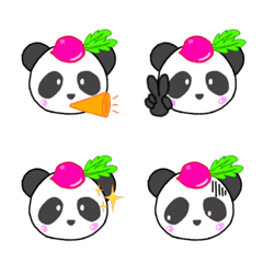 赤かぶパンダ3絵文字