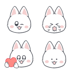 white cat simple pictograph