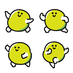 にっこりソラマメのダンス 動かない絵文字
