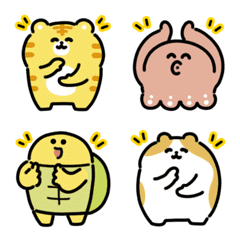 ぱちぱちアニマル 動かない絵文字