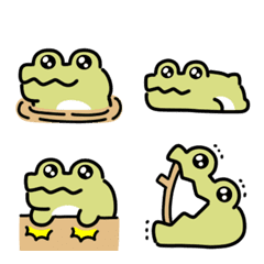 Eye-power crocodile emoji