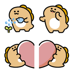 Heartful dinosaur emoji