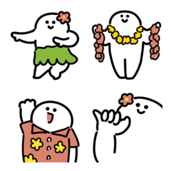 Smiling Hawaii emoji