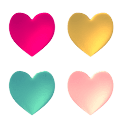 animated emoji! heart turn glass style