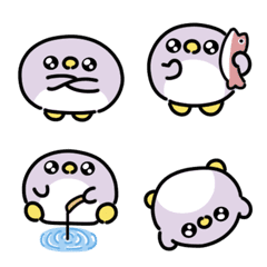 ぱっちりペンギン 動かない絵文字