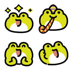 カエルのリアクション 動かない絵文字