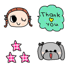 nenerin色んな絵文字セット959可愛い修正0
