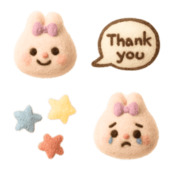 อีโมจิกระต่ายนุ่มนิ่ม