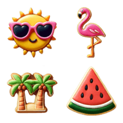 อีโมจิคุกกี้หน้าร้อน