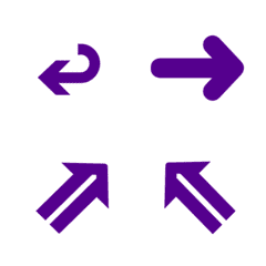 Various practical arrows(Dark Purple)