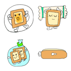 食パン（５枚切り）くんの日常絵文字