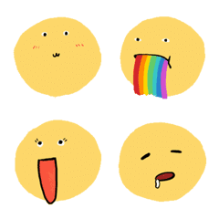 Yellow Bubble Emoji: Animated