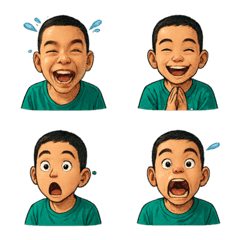 Cute Boy Daily Stickers 2