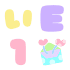 Pastel colored Japanese Alphabet numbers