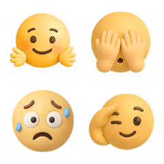 月亮小黃人 3D 萬用 表情貼