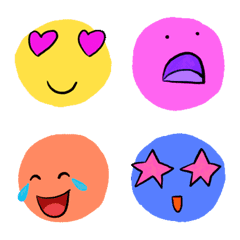 Colorful Bubble Emoji: Animated