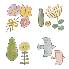 北欧風の花