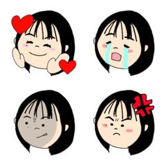 Japanese Girl with black hair