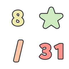 はる  123 すうじ 1-31 絵文字