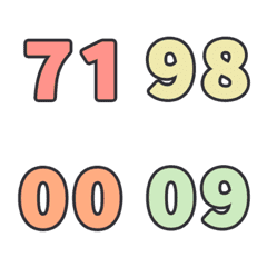 はる すうじ 123 日常 70-99 絵文字