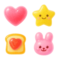 グミゼリーの絵文字3D つやつや ふんわり3