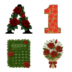 alphabet letters combined with flowers