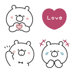 Simple Girly Bear Emoji *JP