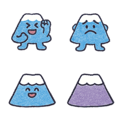可愛的日本富士山日常表情