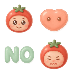 Tomato Boya: Gummy Style Emoji Set