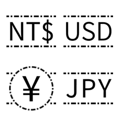 Modular<Currency Symbol/Code> sticker