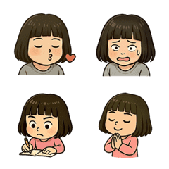Little girl's facial expression