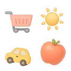 可愛い  小さなアイコン 動く絵文字