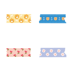Cute pink paper glue emoji