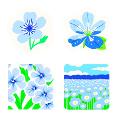 ネモフィラフラワー絵文字