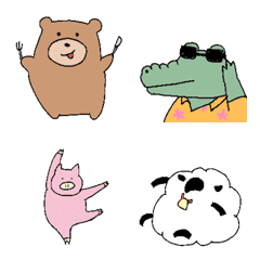moving animal stamps