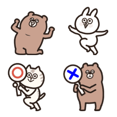 動く！人気の動物さん達の絵文字　文字なし