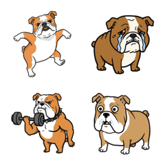超現實又可愛的鬥牛犬表情符號3