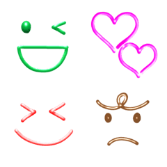 Simple and colorful faces 2