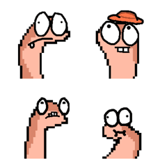 cute earthworm
