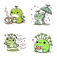 Sprouty Frog Emoji