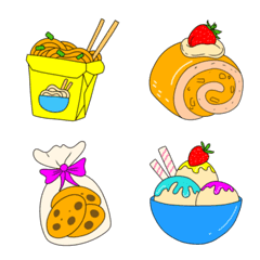 Cute food and snacks emoji