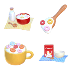 3D Milky Cereal Emoji