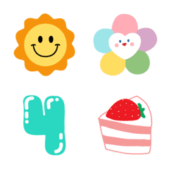cute heart numbers weather emoji