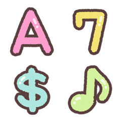 馬卡龍彩色♡ABC 123 英文字母數字 裝飾