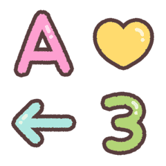 馬卡龍彩色♡ABC 123 英文字母數字