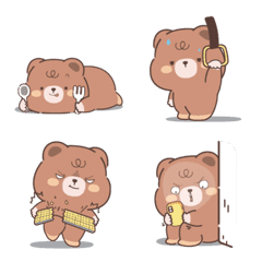 Beary Brown's daily tiring life