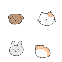 ゆるい動物達のイラスト絵文字